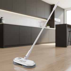 Yiwei <b>Electric</b> <b>Mop</b> D0100HRS2CJ Battery Powered Dual Spinning Heads Floor Cleaning Without Water Tank - Product Image 2