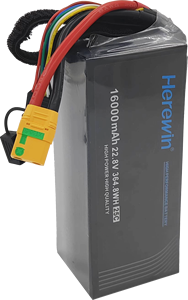 Оптовая Продажа с фабрики, перезаряжаемая твердотельная литиевая батарея 6S 16AH 22,8 V, батарейка БПЛА, бренд HEREWIN - Product Image 3