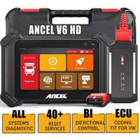 Scanner professionnel pour camions lourds avec codage ECU avancé et diagnostic complet du système pour véhicules commerciaux 12V/24V - V6 HD