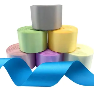 E-ma thuật nhà Máy Giá 1.5 inch 38mm đôi mặt satin Ribbon tùy chỉnh 100% polyester ribbon tùy chỉnh băng cho món quà bọc