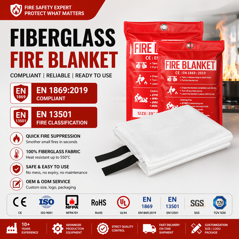 Fire Blanket UL94 NFPA701 Certified Fiberglass