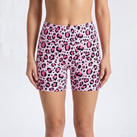 Nouvel Arrivage En Gros Shorts de Yoga Imprimé Léopard pour Femme, Leggings de Sport Taille Haute Sans Couture, Shorts de Fitness Tie-Dye
