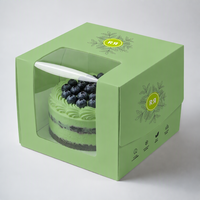 Boîtes à gâteaux personnalisées avec logo, style tiroir, plateau coulissant et ruban, en papier kraft écologique pour mariages et anniversaires