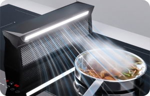 Table de cuisson à induction 4 plaques de 90cm avec ventilation ascendante et descendante - Product Image 4