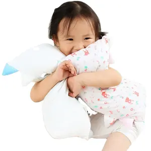 竹纤维婴儿枕头 (38厘米x 19厘米) 6月至5岁睡眠新生儿枕头柔软可抱枕婴儿枕头