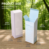 Boîte en carton recyclé personnalisée pour cosmétiques, emballage sur mesure pour flacons de parfum, soins de la peau, rouge à lèvres, taille et logo sur mesure