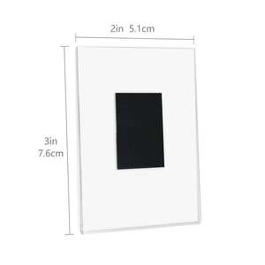 Cadres photo transparents en PS/acrylique pour aimants de réfrigérateur, autocollants transparents pour affichage d'images, décoration murale pour la maison, porte-photos - Product Image 5