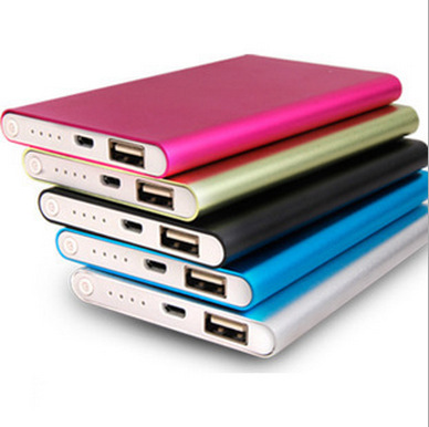 High-Capacity 5000 Mah Ultra-Thin Aluminum Power Bank 10W Output Mobile Charger Micro Holder Compatibility Perfect Portable
