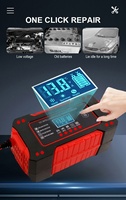 Chargeur de batterie de voiture intelligent portable 12V avec protection contre les surcharges, les surtensions et les températures excessives, sortie 12V/6A pour moto et voiture
