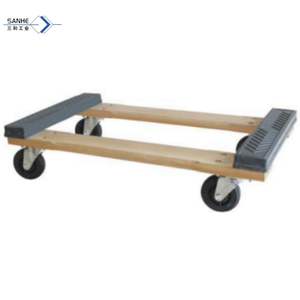 Chariot de meuble en bois dur 30 * 18in avec capuchon en caoutchouc pour travaux lourds Chariot à outils à quatre roues OEM personnalisable à bas prix Boîtier en plastique - Product Image 1