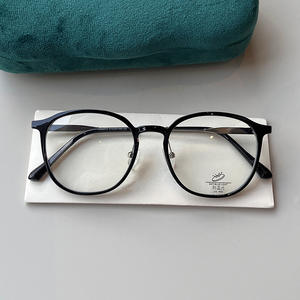 Nuevas gafas con montura redonda TR90 anti luz azul para mujer, lentes ovaladas pequeñas de PC con protección contra la luz azul. - Product Image 1