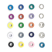 5 mm diamètre intérieur métal oeillets tente corde couleur peinture en aérosol boutons anneaux cuir Rivets boutons-pression boucle hangar tissu évent