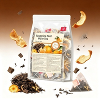 BORUN OEMODM Thé aux fleurs de Chenpi Pu-erh en sachets pyramidaux 120g (30 sachets de 4g) – Favorise la digestion et le métabolisme – Infusion chaude/froide