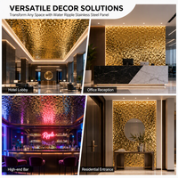 Panel de Textura Ondulada Premium WPC PMMA para Vestíbulo de Hotel, Acabado Espejo 8K, Impermeable