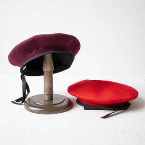 Bérets de style américain en laine de haute qualité pour uniforme tactique et bérets tactiques pour hommes, bérets vintage pour femmes - Product Image 3