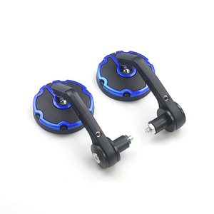 <span class=keywords><strong>Espejos</strong></span> retrovisores laterales para Extremo de barra de motocicleta, <span class=keywords><strong>espejos</strong></span> redondos <span class=keywords><strong>Cafe</strong></span> <span class=keywords><strong>Racer</strong></span> para manillar de 7/8 pulgadas y 22mm, <span class=keywords><strong>espejos</strong></span> para extremos de barra, gafas - Product Image 6