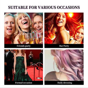 Crème colorante et coiffante 2-en-1 personnalisable pour cheveux, effet boue, pour fêtes et cosplay DIY - Product Image 4