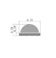 Diode LED SMD en céramique 5W 5050, longueur d'onde 430nm, lentille en dôme, LED haute puissance pour la culture des plantes, application de durcissement UV