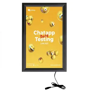 Led Snap Frame Supermarket Advertising Digital Poster Frame Signs Acrylic Photo Led Advertising Light Box
