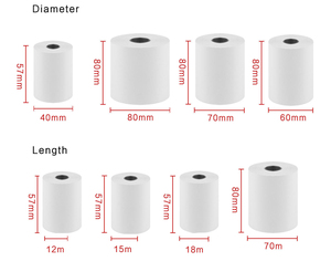 Rotoli di Carta Termica Senza BPA 80mm X 70m, Carta Termica Bianca Premium per Stampanti POS - Product Image 6