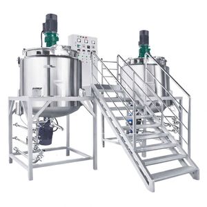 Cuve de mélange industrielle pour la fabrication de savon liquide et de shampoing, en acier inoxydable avec chauffage, 5000L, mélangeur cosmétique - Product Image 3