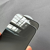 Protecteur d'écran en verre trempé de bord de silicone de confidentialité pour iPhone 11 15 16 17 14 13 caoutchouc anti-espion 2.5D et 3D radians 9H dureté