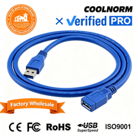Cable de Extensión USB 3.0 Macho a Hembra, Cable de Datos para Computadora, Disco Duro, Ratón, Teclado, Unidad Flash USB, Interfaz con Conductor de Cobre y PVC