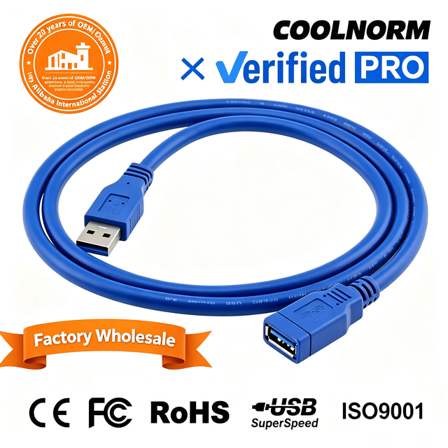 USB3.0 Extension Cable Male Female Data Cable Computer Hard Drive Mouse Keyboard USB Flash Drive Interface Copper Conductor PVC