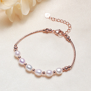 Bracelet en perles d'eau douce de style ethnique en gros de Zhuji Pearl Jewelry Stall, magnifique design de bracelet à perles - Product Image 4