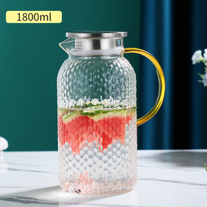 Nhà Máy Bán buôn cup Set cho nước chịu nhiệt Tea Pots & ấm với xử lý nước lạnh Jug Glass <span class=keywords><strong>Pitcher</strong></span> - Product Image 5
