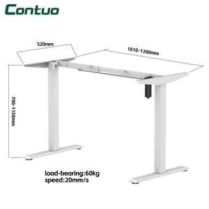 Bureau Debout Ergonomique Électrique Monomoteur Réglable en Hauteur pour Ordinateur - Product Image 4