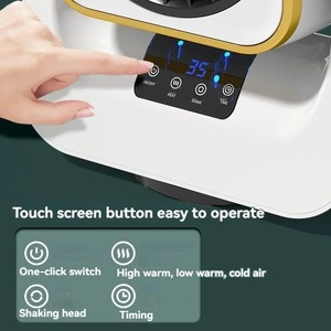 Nouveau Chauffage 1500W à Faible Consommation Énergétique, Ventilateur d'Air Chaud à Cycle Thermique Rapide, Silencieux, Sécurisé, de Bureau, avec Télécommande et Affichage Numérique - Product Image 5