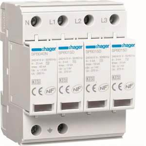 SPB415D Personalizable con Hagers SPD 4P T2 TNS/TT 15kA - Product Image 1