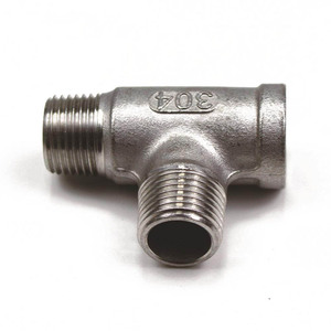 Raccord en T en acier inoxydable COVNA NPT BSP G, raccord de tuyauterie fileté haute pression mâle-femelle - Product Image 5