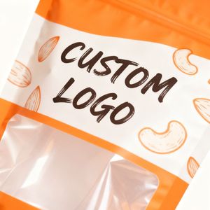 Bolsa con cierre hermético y logotipo personalizado, con capa delgada de aluminio a prueba de humedad para frutos secos y frutas. - Product Image 2