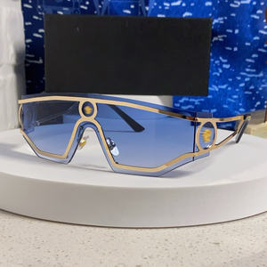 2025新スタイルメタル特大サングラスユニセックスワンピースデザイナーインスパイアアイウェア - Product Image 5