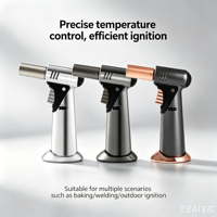 Industriel 1300 ° Briquet torche au butane rechargeable, outil de recharge de gaz au butane