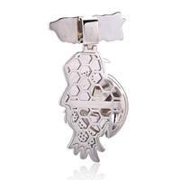Pendentif Moissanite en argent S925 personnalisé Hip-Hop & Cross-Border Animal-Shape Parrot Charm Direct Factory Source