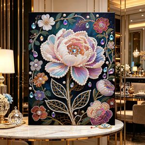 Peinture Mosaïque Faite Main 5D à Forme Spéciale avec Perles, Motifs Papillon, Chat, Fleur, Dame <span class=keywords><strong>pour</strong></span> Décoration de Salon et Cadeau <span class=keywords><strong>pour</strong></span> Adultes - Product Image 4