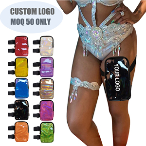 Holographic thả chân túi cho lễ hội cho phụ nữ đùi túi cho tập thể dục phòng tập thể dục Túi điện thoại không thấm nước Pouch với dây đeo có thể điều chỉnh - Product Image 1