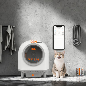 OEM Tuya Gesteuerte Intelligente Selbstreinigende Katzentoilette, Einfach zu Reinigen, Rund, 80L+8L Großes Fassungsvermögen, Automatisches Elektrisches Kunststoffmodell MSP-04 - Product Image 4
