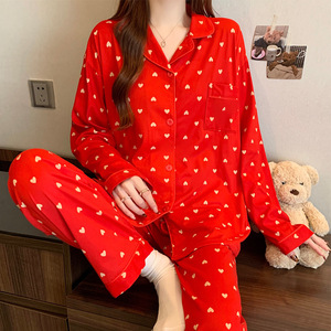 Conjunto de <span class=keywords><strong>Pijama</strong></span> para <span class=keywords><strong>Mujer</strong></span> con Estampado de <span class=keywords><strong>Snoopy</strong></span>, Camisa de Manga Larga con Botones y Cuello Solapa, Pantalones con Cintura Elástica, Ropa de Dormir Suave e Informal para Verano, ODM - Product Image 5