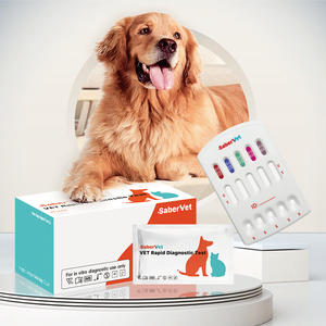 Kit de test combiné haute précision CHW Ag/EHR/ANA/BG/BC Ab pour la détection rapide des maladies transmises par les tiques chez le chien - Cassette de diagnostic vétérinaire - Product Image 1