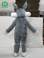 Costume de lapin amusant en tissu peluche doux, best-seller, mascotte Bugs Bunny pour adulte