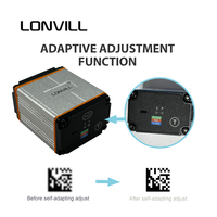 Lecteur de codes-barres sans fil industriel LONVILL à vendre, scanner de codes-barres filaire 1D 2D avec port USB/RS232/TTL