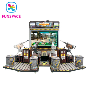 Équipement de parc d'attractions intérieur pour aire de jeux, machine de jeu vidéo d'arcade de tir à monnayeur pour 4 joueurs - Product Image 1