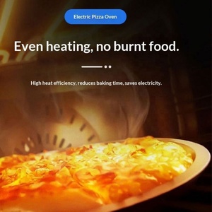 Four à <span class=keywords><strong>pizza</strong></span> électrique commercial Qianmai, four à pain double couche, contrôle indépendant de la température par bouton, fonction de rôtissage - Product Image 2