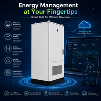 Système de stockage d'énergie à batterie LiFePO4 241 kWh, hors réseau, extérieur, tout-en-un, armoire de refroidissement liquide, micro-réseau d'appoint pour usine