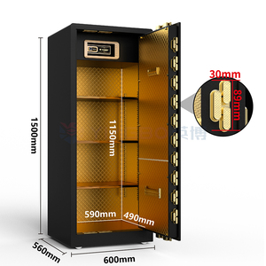 Heavy Metal Locks safes Bank Home Security Fire Burglar Resistant Money Safe Box