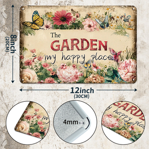 Vintage <strong>Garden</strong> Rules Metal Plaque Relax Feel Sunshine Talk to God <strong>Outdoor</strong> <strong>Garden</strong> Decor <strong>Sign</strong> - Product Image 5